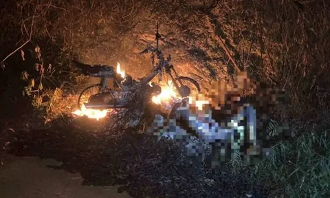 Điều tra vụ người đàn ông và xe máy bị thiêu cháy bên đường