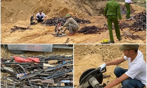 Hòa Bình tiêu hủy hàng nghìn khẩu súng, đạn và công cụ hỗ trợ