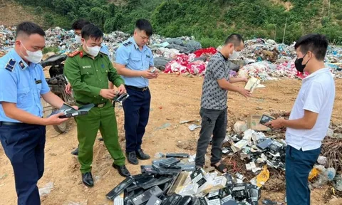 Yên Bái tiêu hủy 1.150 bao thuốc lá điếu nhập lậu