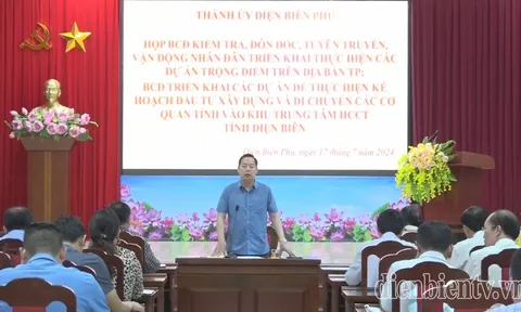 TP. Điện Biên Phủ họp Ban chỉ đạo triển khai các dự án trọng điểm