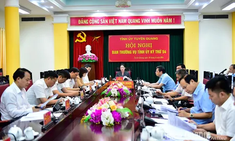 Hội nghị Ban Thường vụ Tỉnh ủy kỳ thứ 54