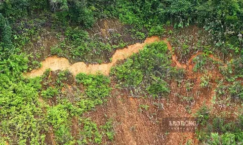 Cung trượt dài 150m đang đe dọa hàng chục hộ dân ở Điện Biên