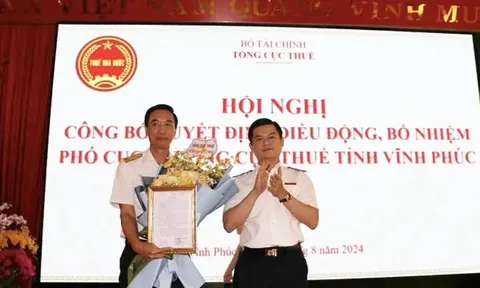 Phó cục trưởng Cục Thuế Lào Cai giữ chức Phó cục trưởng Cục Thuế Vĩnh Phúc