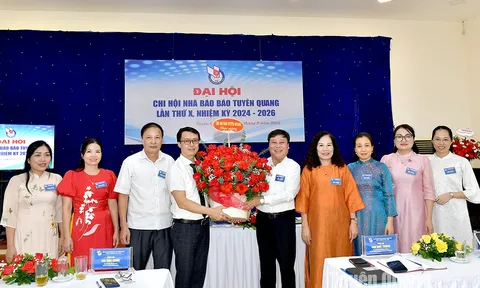Đại hội Chi hội Nhà báo Báo Tuyên Quang khóa X, nhiệm kỳ 2024 - 2026