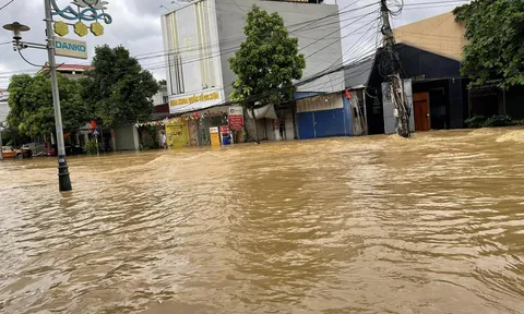 TP. Thái Nguyên: 17 xã, phường ven sông Cầu bị ngập sâu