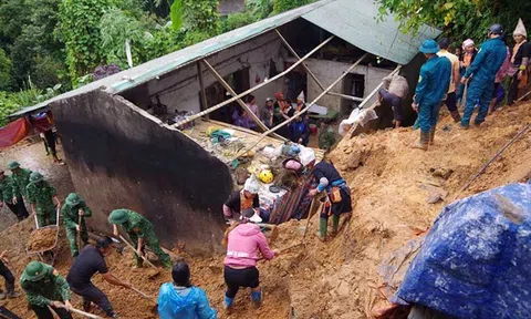 Bộ đội Biên phòng Lai Châu giúp dân khắc phục thiên tai