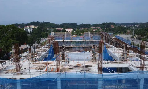 Công nhân trở lại trên cụm công trình quan trọng nhất của Yên Bái