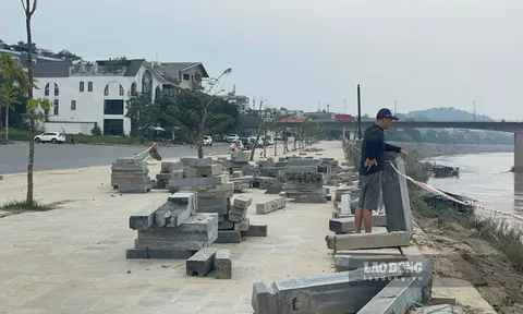 Lên phương án khắc phục lan can đá "lộ bất thường" ở Lào Cai