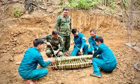 Hủy nổ quả bom nặng 130kg ở Yên Bái