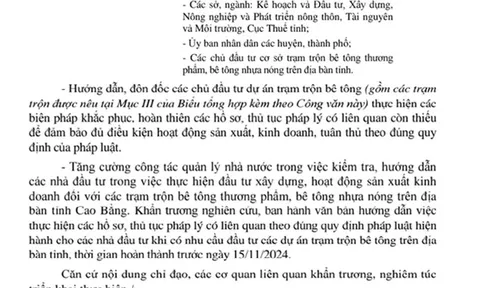 Cao Bằng: Chỉ đạo “nóng” sau báo cáo của đoàn kiểm tra liên ngành