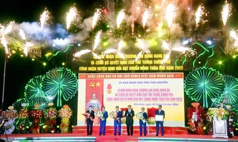 Thái Nguyên công bố huyện miền núi Định Hóa đạt chuẩn nông thôn mới