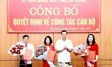 Hà Giang bổ nhiệm loạt lãnh đạo sở