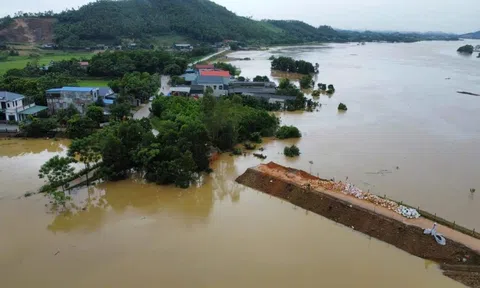 Diễn biến mới nhất vụ vỡ đê sông Lô ở Tuyên Quang