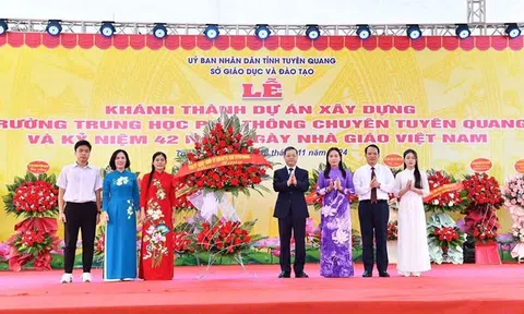 Khánh thành trường THPT chuyên lớn nhất Tuyên Quang