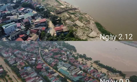 Mực nước sông Hồng qua Yên Bái ra sao sau 3 tháng bão lũ