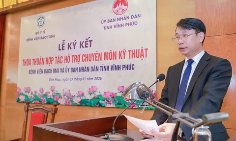 Tỉnh Vĩnh Phúc ký thỏa thuận hợp tác với bệnh viện Bạch Mai