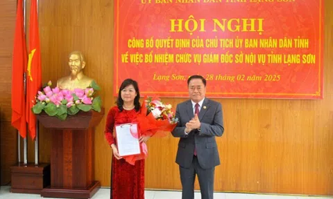 Lạng Sơn công bố loạt quyết định bổ nhiệm nhân sự chủ chốt