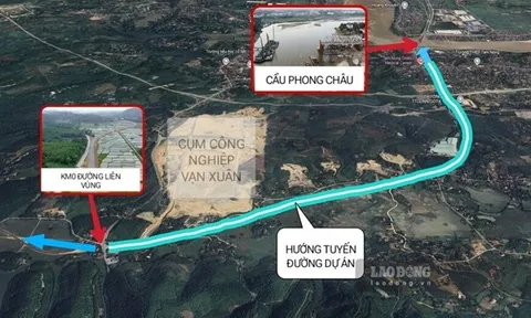 Sắp có tuyến nhánh đường liên vùng cách cầu Phong Châu 400m