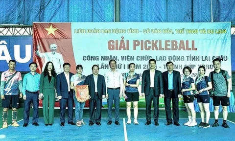 Gần 400 vận động viên tham dự giải pickleball ở Lai Châu