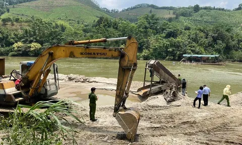 Công an Hà Giang triệt phá vụ khai thác cát lậu quy mô lớn