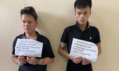 Phú Thọ: Bắt khẩn cấp 2 đối tượng chặn xe cướp tài sản