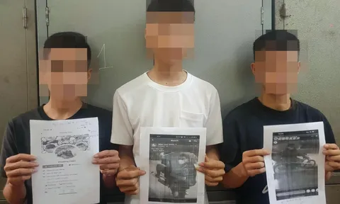 Cầm hung khí, bốc đầu xe rồi đăng mạng xã hội, nhóm thanh niên bị xử lý