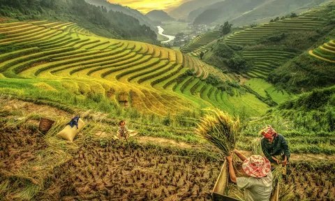 Cảnh đẹp vùng núi Tây Bắc từ góc nhìn trên cao
