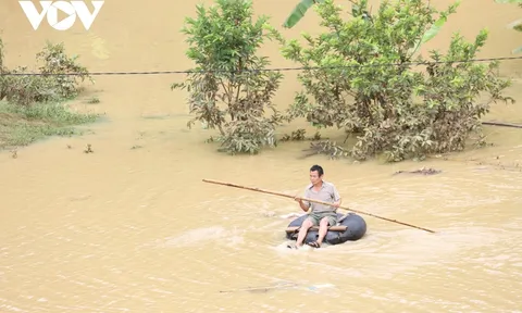 3 ngày sau trận mưa lớn, một số khu vực ở Sơn La vẫn ngập sâu trong nước