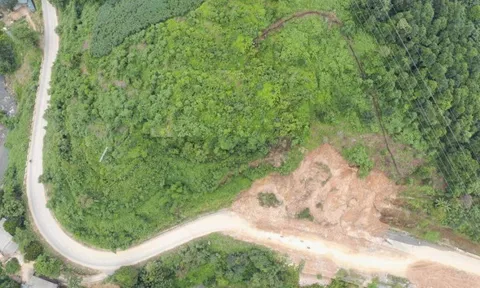 Tỉnh lộ 156B ở Lào Cai có nguy cơ sạt lở 30.000 m3 đất