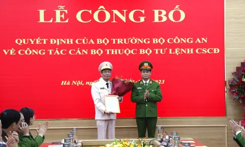 Công bố tân Phó Tư lệnh Cảnh sát cơ động, Phó Giám đốc Công an tỉnh Thái Nguyên