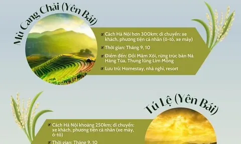 7 nơi lý tưởng ngắm lúa vàng mùa thu