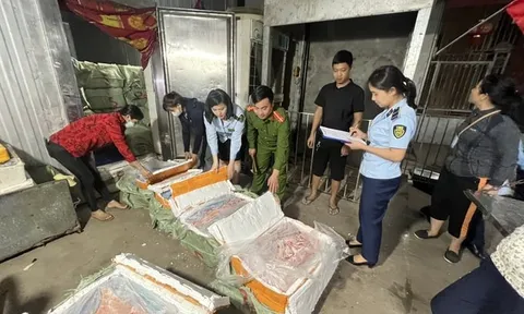 Yên Bái thu giữ hơn 10 tấn nầm lợn bốc mùi hôi thối