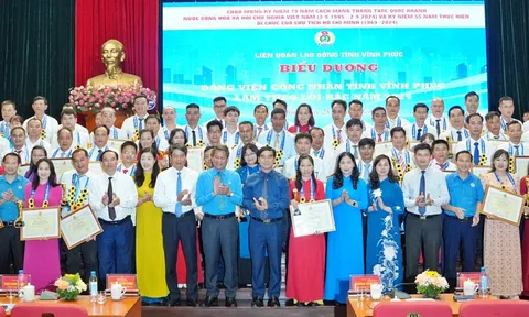 Biểu dương 95 đảng viên công nhân tỉnh Vĩnh Phúc làm theo lời Bác