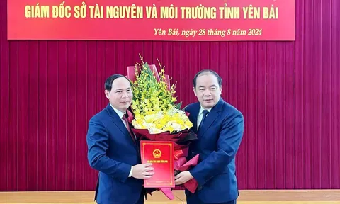 Chánh Văn phòng Tỉnh ủy Yên Bái Trần Ngọc Luận được điều động làm Giám đốc Sở Tài nguyên và Môi trường