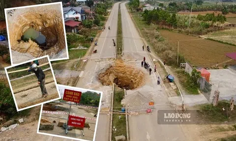 Bắc Kạn công bố khẩn cấp về hiện tượng hố sụt lún