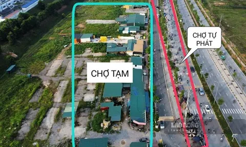 Chợ tự phát án ngữ trước mặt, tiểu thương chợ tạm khóc ròng