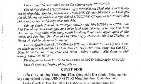 Buộc thôi việc cán bộ ở Phú Thọ vì không vận động được người nhà nhận đền bù là quá vô lý