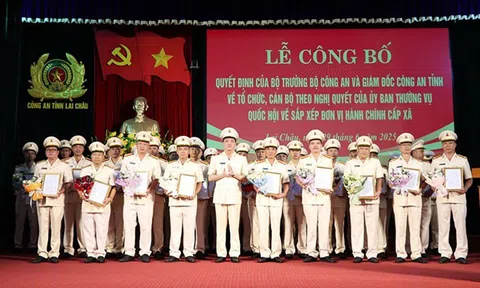 Công bố các trưởng công an xã, phường tại Lai Châu và Điện Biên