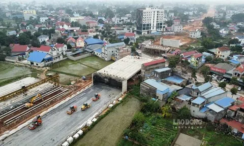 Chặng nước rút dự án đường liên kết nghìn tỉ đồng qua Thái Nguyên