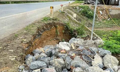 Nguy cơ mất an toàn trên tuyến đường Thái Nguyên - Chợ Mới