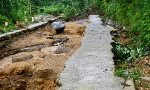 Sạt lở nghiêm trọng trên các tuyến đường huyết mạch Thái Nguyên